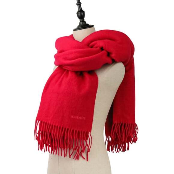 HERMES Pink Scarf - Picture 3 of 10